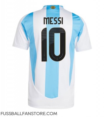 Argentinien Lionel Messi #10 Replik Heimtrikot Copa America 2024 Kurzarm